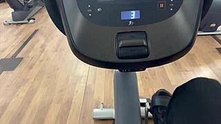 gym beauty joins me in bathroom for sex