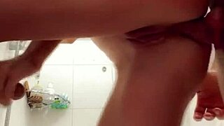 Fucked this skinny ass in the bathroom and filled it to the brim with creampie