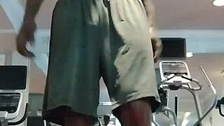 Amateur pole dance in dorm with roommates