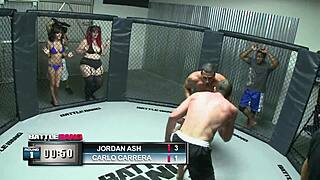 April Rides Long Hard Cock In Lingerie Until Intense Cum