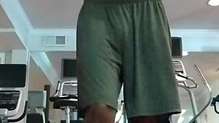 Amateur pole dance in dorm with roommates