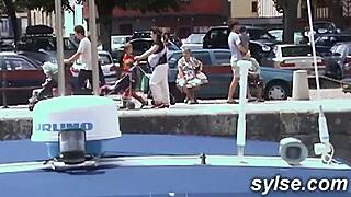 MILFs and teens in public sex! 😍