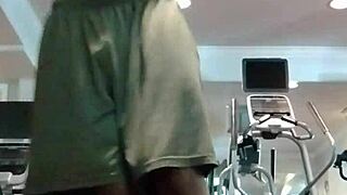 Amateur pole dance in dorm with roommates