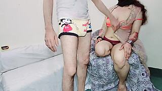 Indian Muslim mother-in-law and daughter-in-law share hard anal sex with dirty talk.