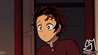 nezuko gets bred by monster in demon slayer night