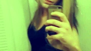 does this tranny grope her cute clitty?