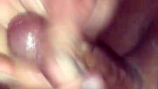 Licking balls and cum on tits