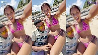 i fingered that sexy latina college girl on the beach, she orgasmed so hard.