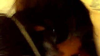 amateur girl sucks masked cock, gets cumshot on her big boobs