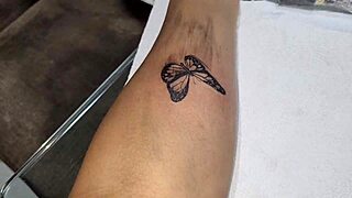 Tattoo On My Latina Girl! In Exchange For Her Big Ass Pussy!