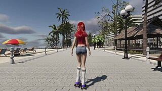 lets explore carolines beach skating fantasy 😊