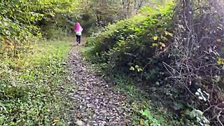 outdoor forest rough sex with teen girl, pussy fucked, cum in mouth, squirted teaser?