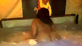 kaiya rose in quickie hot tub creampie sex with wca productions.