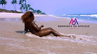 Ebony amateur with clean wet pussy gets fucked all day by big black cock.