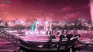 HATSUNE MIKU RIN LUKA POMP AND CIRCUMSTANCES PROJECT DIVA NUDE MOD FULL NUDE BUNNY COSTUME