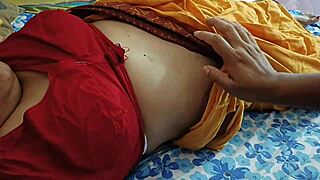 The Indian housewife falls for her lover's seduction, leading to a steamy fuck session in the bedroom with her tight pussy.