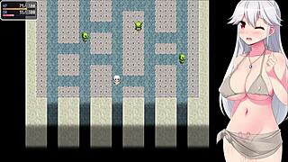 Offering Hole Shrine Maiden Feeder in Ero-Dungeon Part 5