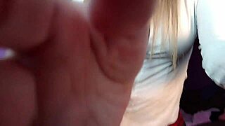 skinny brunette gives jerk off instructions