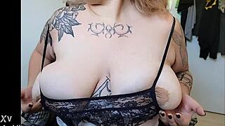 I can't help but play with my huge boobs and feel them bounce wildly!