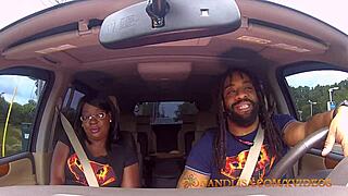 Ebony Milf Lisa Rivera Delivers Gagging Sloppy Blowjob in Jacuzzi