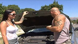 angelina valentine looks so hot riding cowgirl with her perfect big natural tits in creampie action