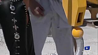 lana woods arrives at the construction site ready for intense anal action with toys outdoors