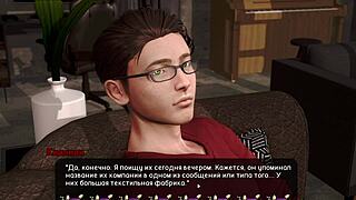 Pale carnations gameplay contrasts bound blonde milf in bdsm hentai slave scene