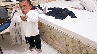 Paty Bumbum Marries Famous Brazilian Dwarf Zezinho Teves on Honeymoon with Rough Anal Sex Leading to Orgasm