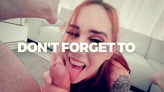 Petite Babe Craves Sucking Stepfather's Cock! She Takes It Deep and Sloppy.