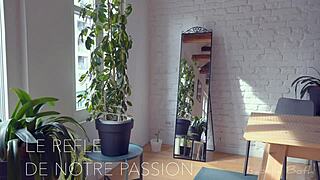 Hey horny girlfriend, why do you love sucking my cock on your knees in sexy thong panties?