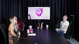 Loira feels the heat and strips off her clothes after the guest talks about freeing a woman at the swing house - Jow Jow Sheer Red