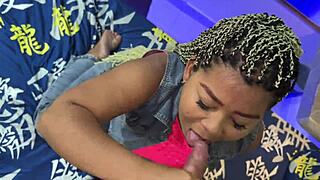 This Colombian cougar from Florida just deepthroats and rims that young guy in doggystyle while he calls her a dirty bitch.