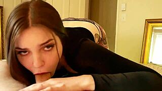 That blowjob from perfect goth is so cute