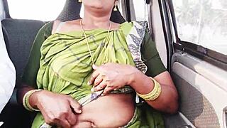 Intense Car Sex with Cute Indian Maid Delivering Dirty Talk