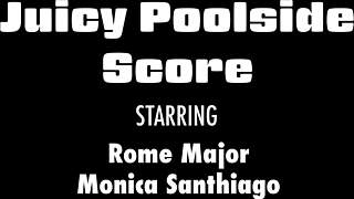 Rim Jobs Lucky Rome Major Screws Monica Santiagos Holes With Big Black Cock In Interracial Group Action