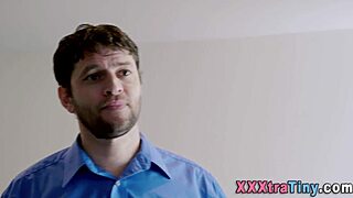 uhh teenager strokes that cock, like real good with her petite hands and small tits out