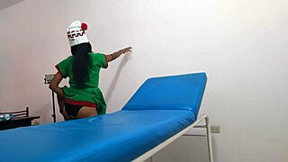 Oh Wow! Dressed as Goblin Woman in Massage Parlor Waiting for Boyfriend Sex!