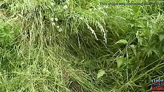 Luke Hardy watches as Kitty takes double roadside clam ram in stockings blowjob and doggystyle