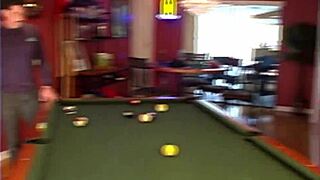but can a pool hall slut like my step sister handle an interracial blowbang with cumshots outdoors?