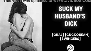 Emotional Cuckquean Feels Intense Arousal Watching Husband Creampie Another Woman in Wet Threesome