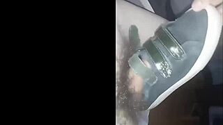 Whoa, 30 Minutes Sneaker Fetish Session in Marion's Home!