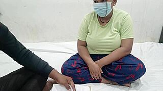 Female student seduced her teacher with big natural tits in homemade scene!