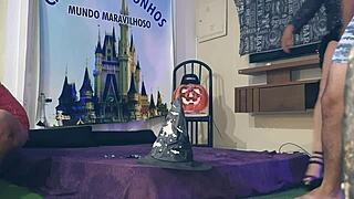 halloween 2022 with paty bumbum, fada mel, taissa winkler, leo fernandes, el toro de oro, and casal da paty