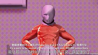 Hey, check out this blowjob and dancing action in VTuber style