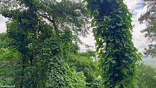 the redhead amateur bends over in the jacuzzi, giving blowjob and riding doggystyle with romulo pontess