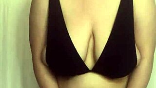 I'm trying on these bikini bras with my big ass and tits