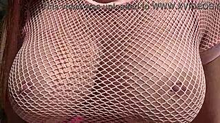 italian milf artemisia love shows horny big natural tits bouncing in outdoor public session