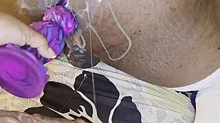 Abw dominates and fucks husband hard with toys and anal play 😈