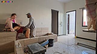 Construction Worker Gets Satisfied with 3some Visit from Big Tits Bosses Featuring Anal and Blowjob Action