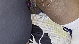 Abw dominates and fucks husband hard with toys and anal play 😈